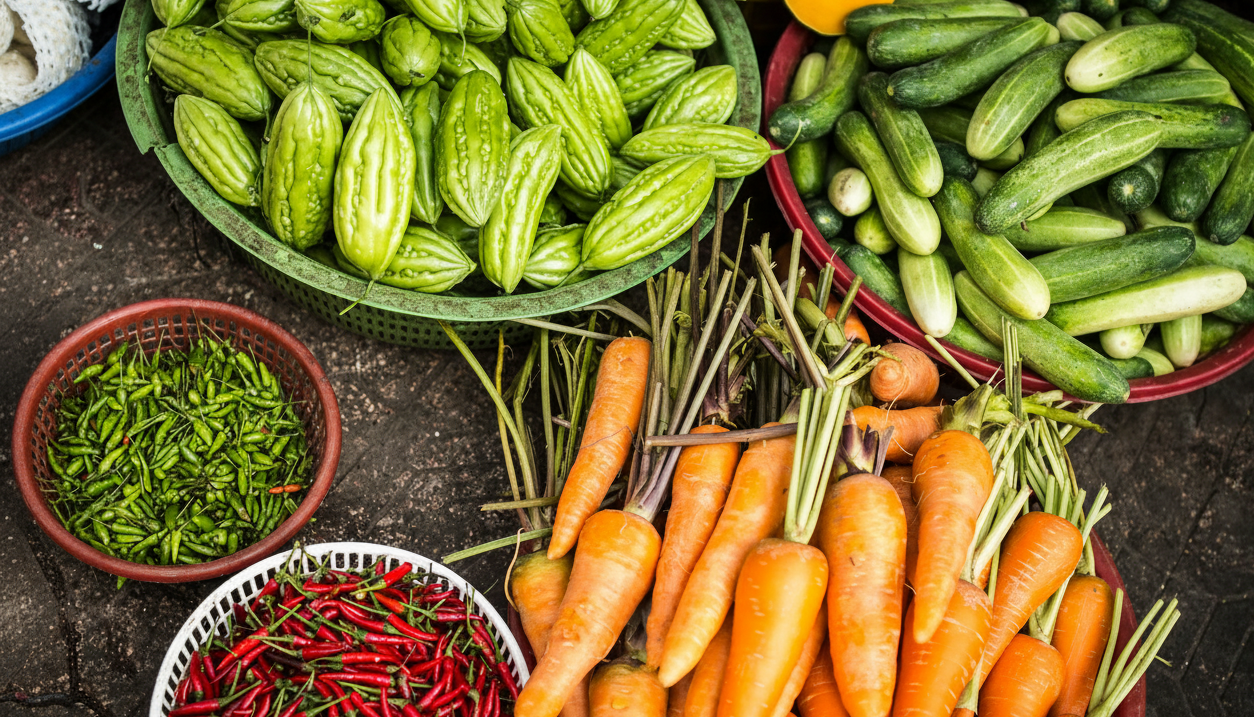 Fresh produce on the farm